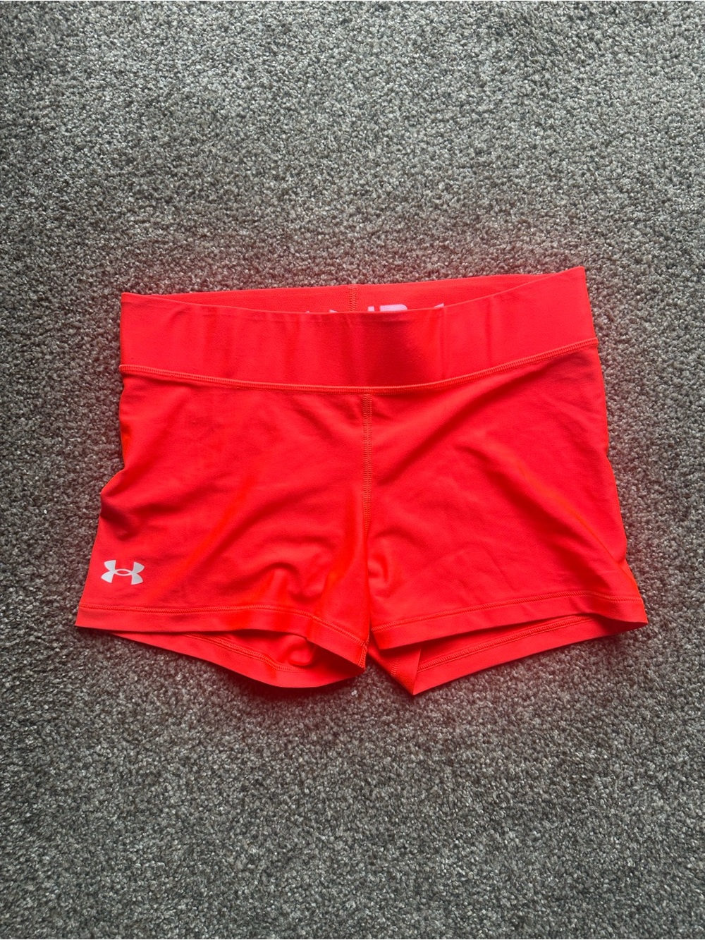 Under Armour Bright Coral Women's Athletic Performance Shorts